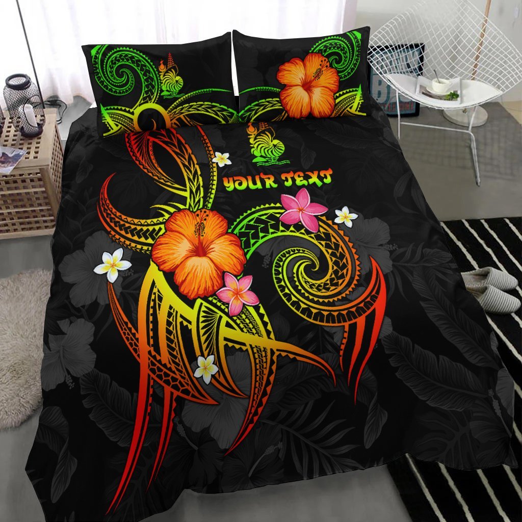 New Caledonia Polynesian Personalised Bedding Set - Legend of New Caledonia (Reggae) - Vibe Hoodie Shop