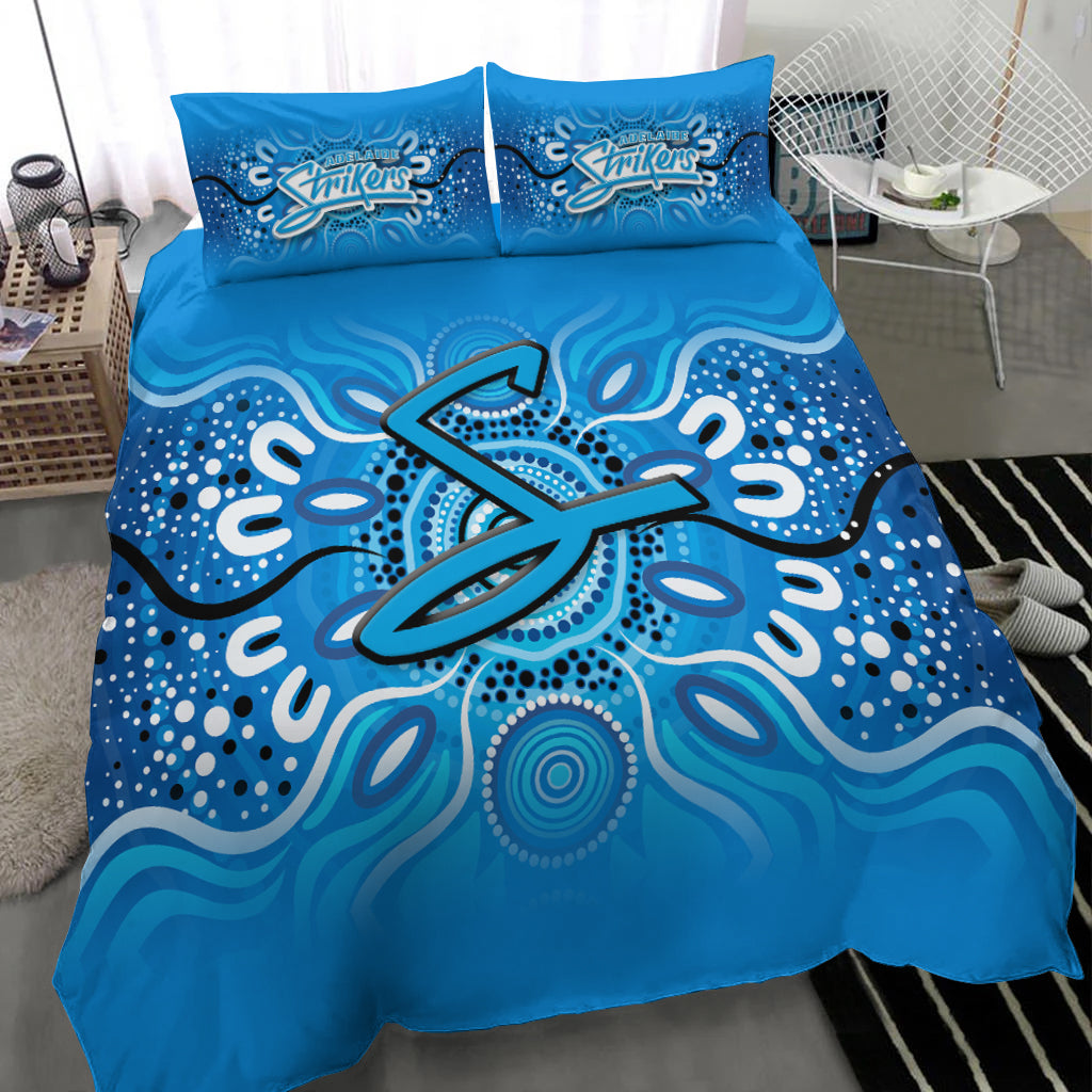 Adelaide Strikers Aboriginal Cricket 2022 Bedding Set - - Vibe Hoodie Shop