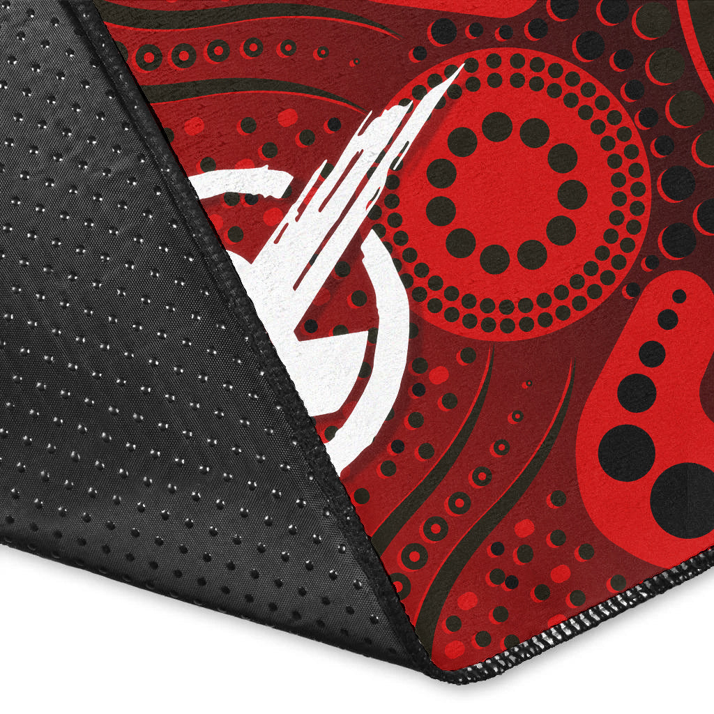 Melbourne Renegades Area Rug - Aboriginal Style Of Dot - - Vibe Hoodie Shop