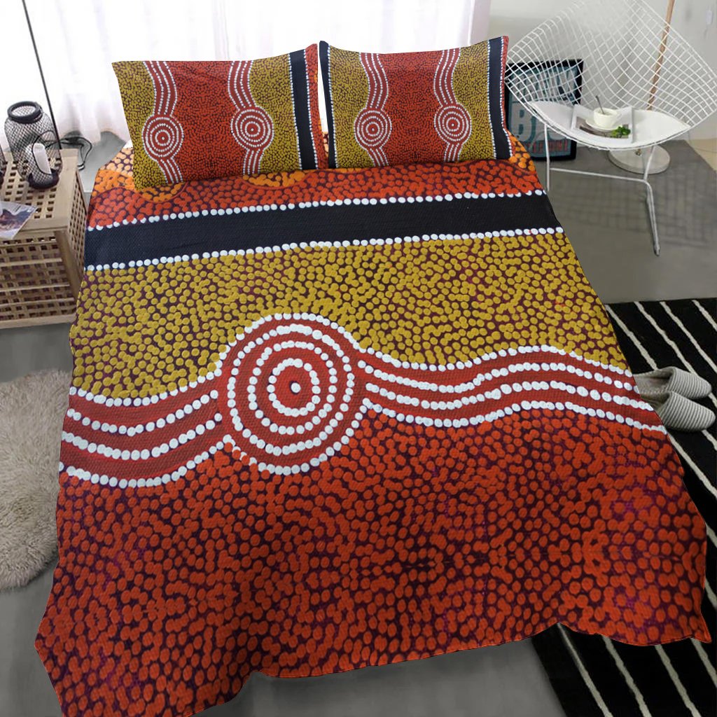 Bedding Set - Aboriginal Dot Style - Vibe Hoodie Shop