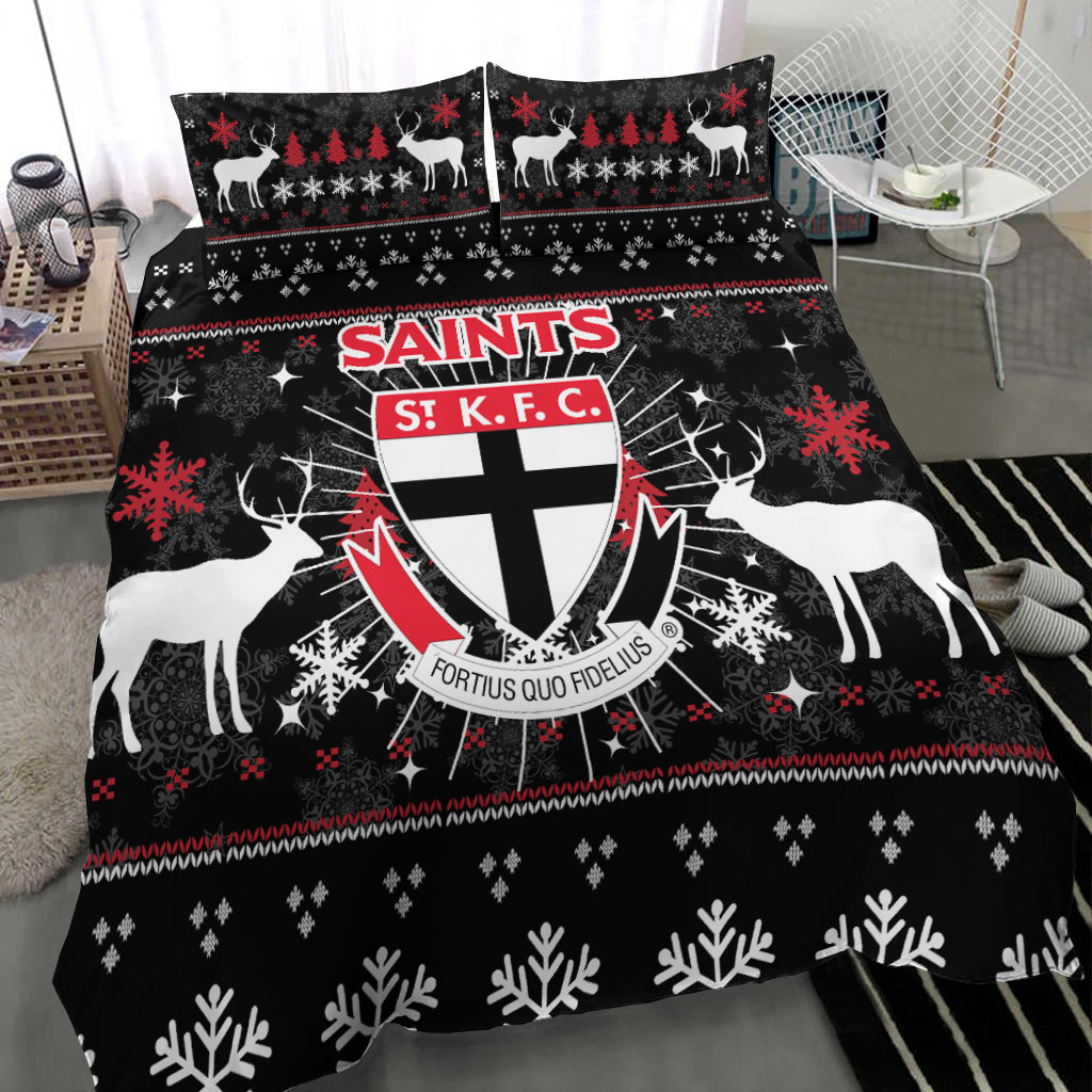 St Kilda Bedding Set - Christmas Ugly Style - - Vibe Hoodie Shop