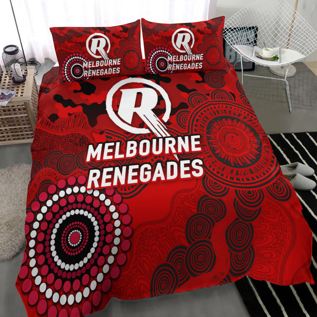 Melbourne Renegades ANZAC Day Aboriginal Bedding Set - - Vibe Hoodie Shop