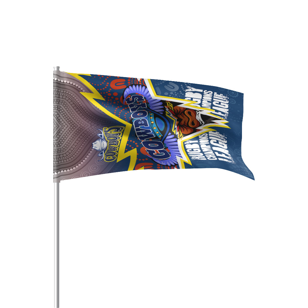 Cowboys Rugby Flag - Custom Super Queensland Cowboys Flag - Vibe Hoodie Shop