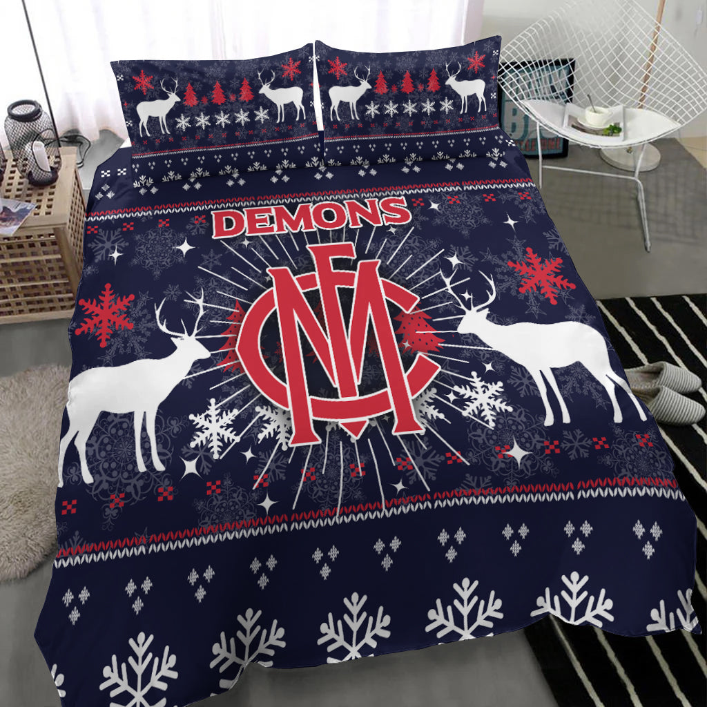 Demons Bedding Set - Christmas Ugly Style - - Vibe Hoodie Shop