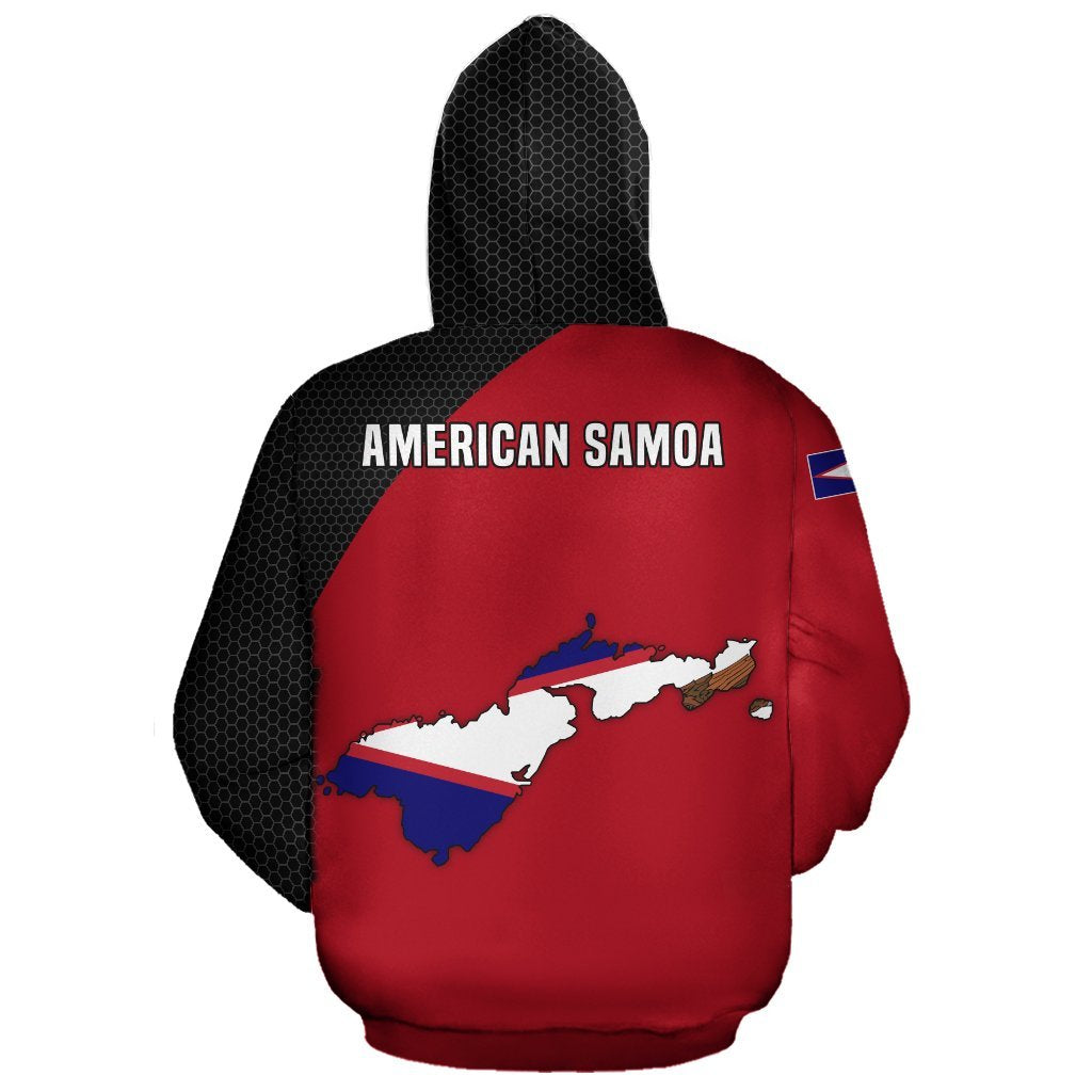 American Samoa Map Hoodie - Vibe Hoodie Shop