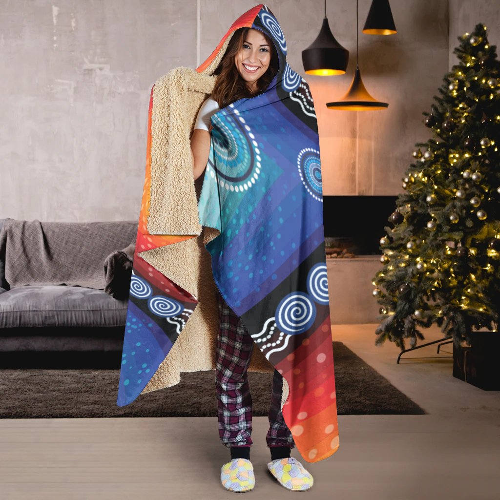 hoodie-blanket-aboriginal-color-dot-painting