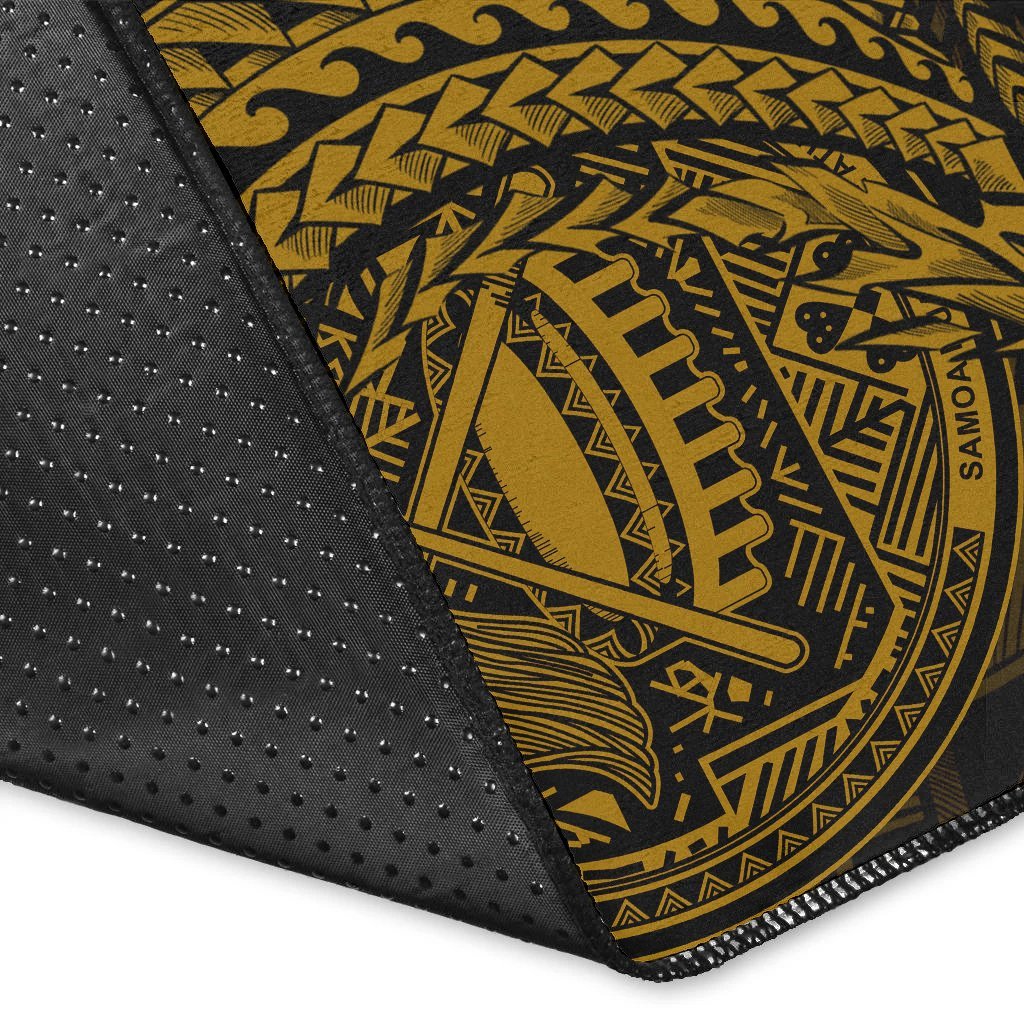 American Samoa Area Rug - Wings Style Gold Color - Vibe Hoodie Shop