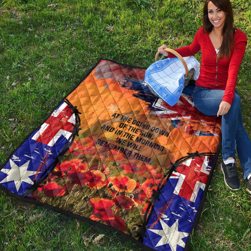 Australia ANZAC Day 2021 Premium Quilt - ANZAC Day Commemoration - Vibe Hoodie Shop