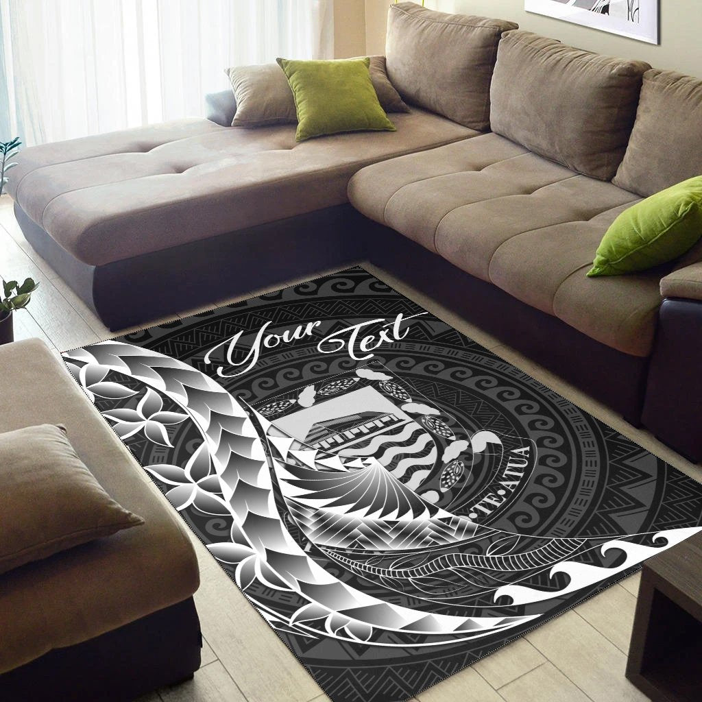 Tuvalu Area Rug - Custom Personalised Polynesian Pattern Style - Vibe Hoodie Shop