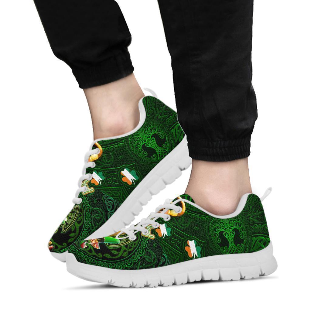 Irish Leprechaun St. Patrick's Day 2021 Sneakers - Ireland's Trickster Fairies - Vibe Hoodie Shop