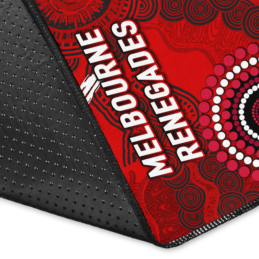 Melbourne Renegades ANZAC Day Aboriginal Area Rug - - Vibe Hoodie Shop