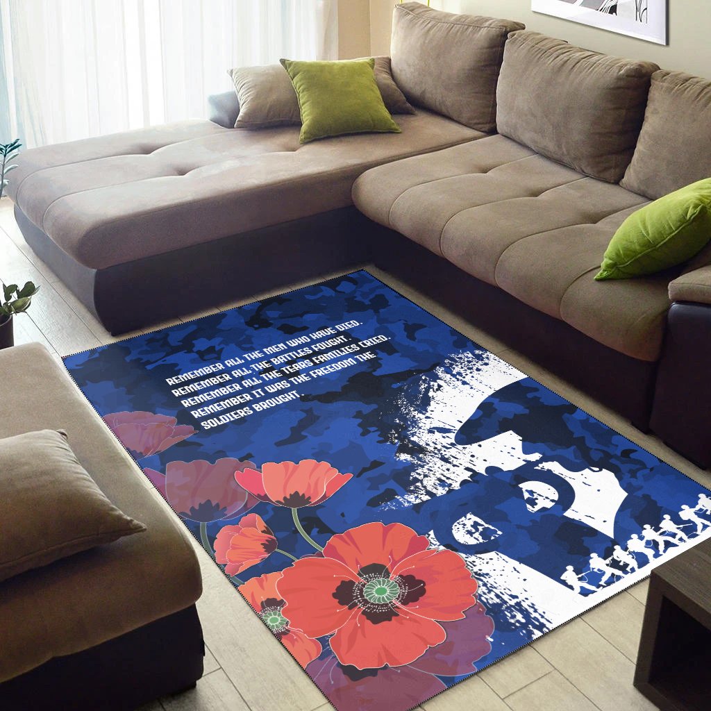 Custom ANZAC Area Rug - ANZAC Day 2021 - Vibe Hoodie Shop