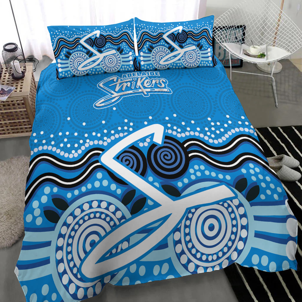 Adelaide Strikers Bedding Set - Aboriginal Style Of Dot - - Vibe Hoodie Shop