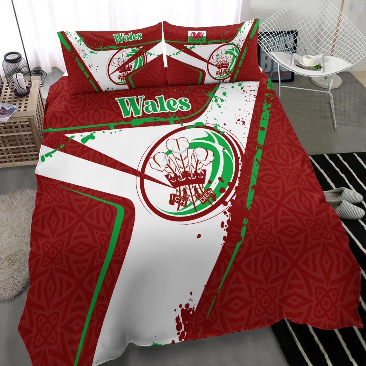 Wales Rugby Bedding Set - Welsh Rugby - Vibe Hoodie Shop