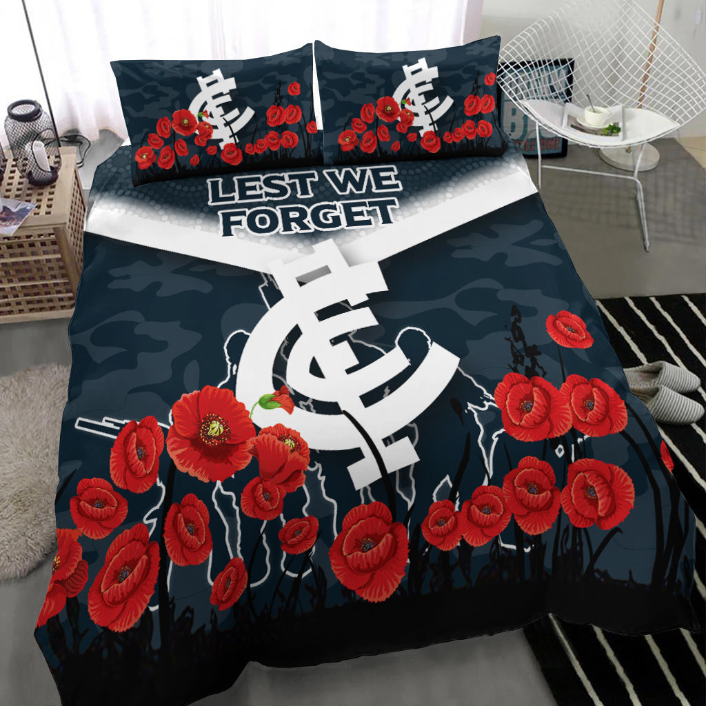Blues ANZAC Day Bedding Set - Indigenous Art - - Vibe Hoodie Shop