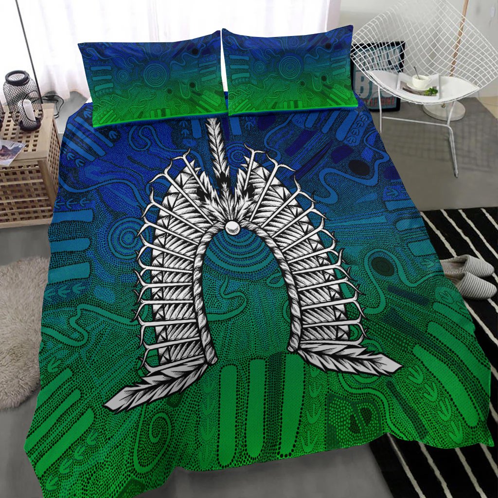 Torres Strait Islanders Bedding Set - Dhari Mask - Vibe Hoodie Shop