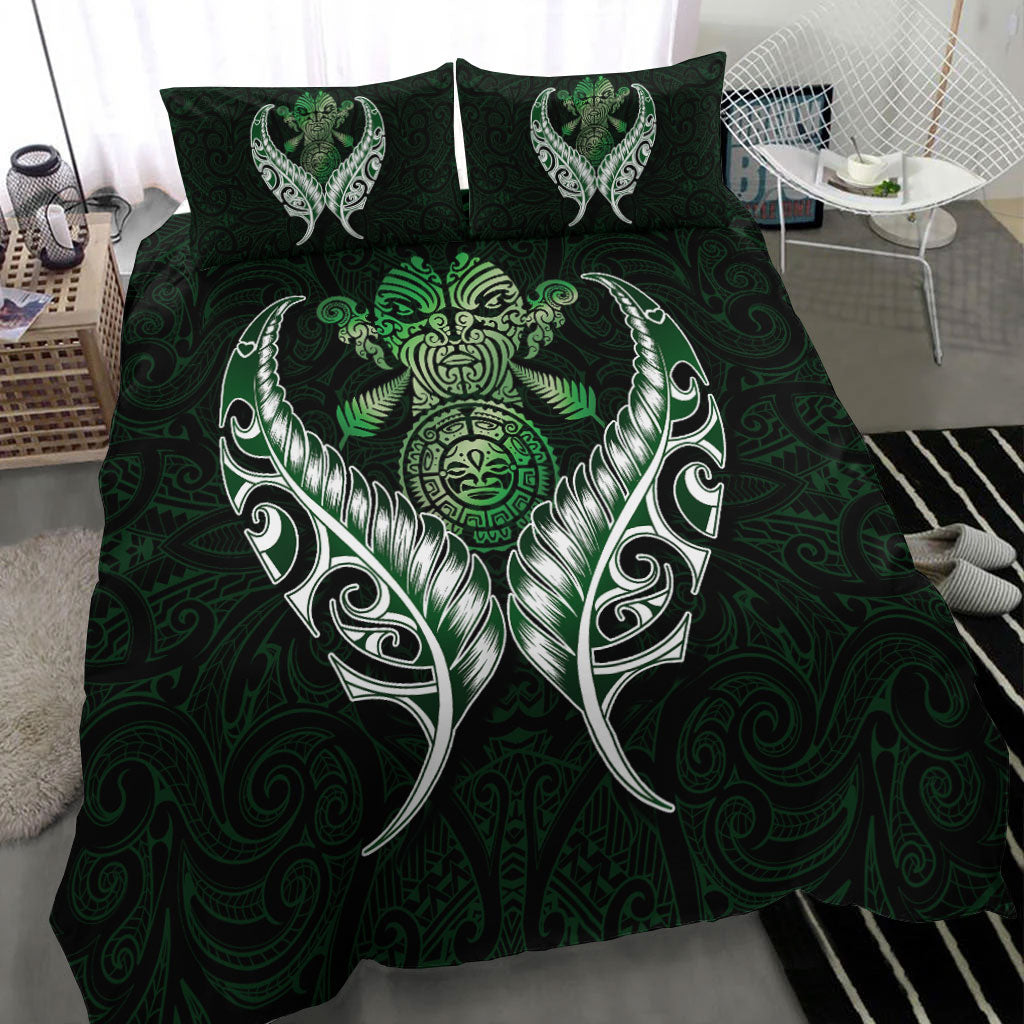 New Zealand Silver Fern Bedding Set Green - - Vibe Hoodie Shop