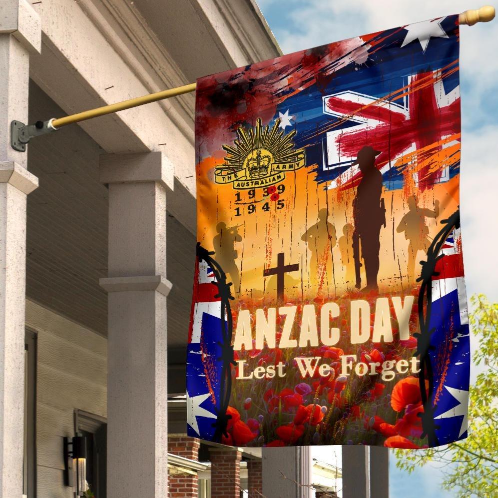 Australia ANZAC Day 2021 Flag - ANZAC Day Commemoration 1939 - 1945 - Vibe Hoodie Shop