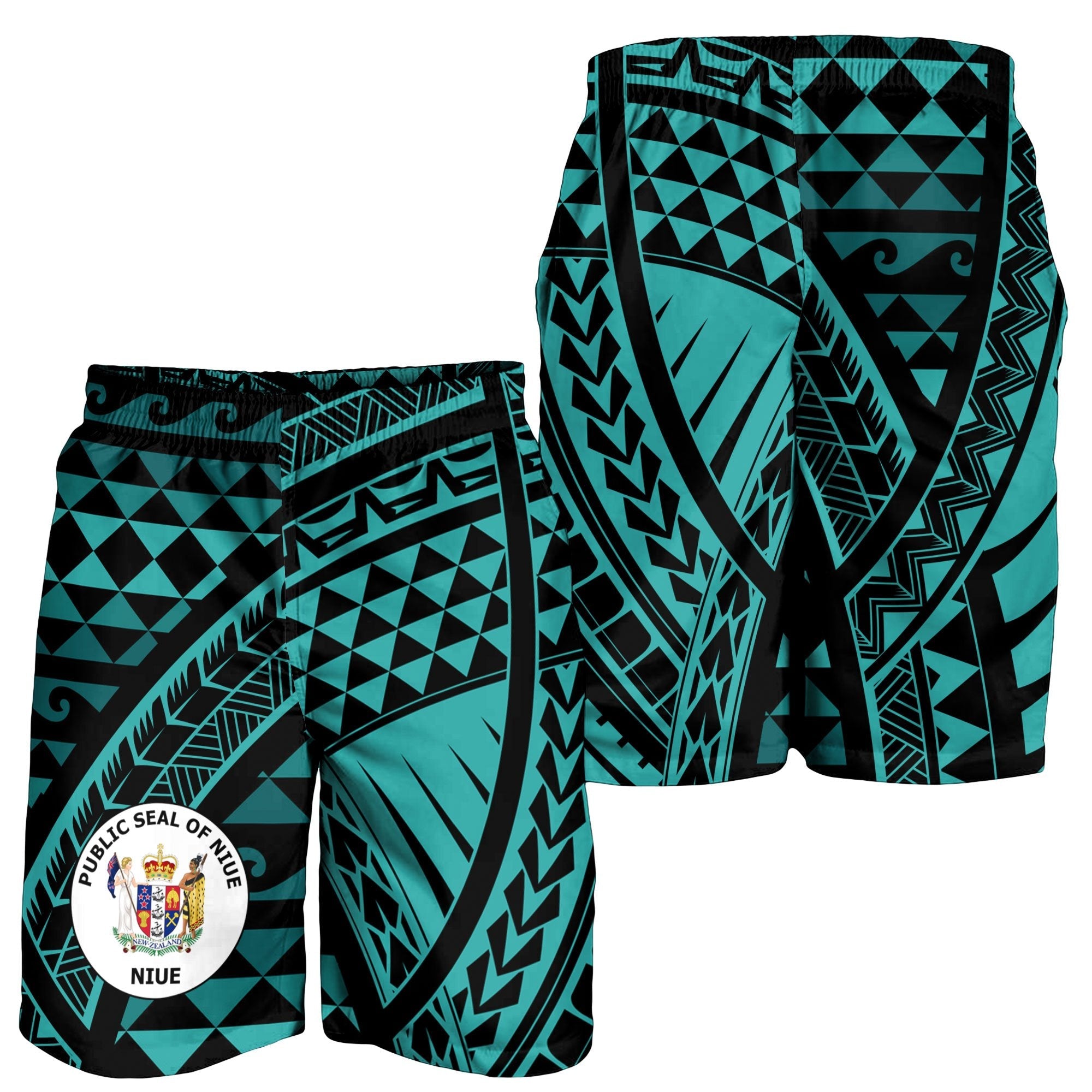 Niue Men's Short - Tribal Seamless Pattern - Vibe Hoodie Shop