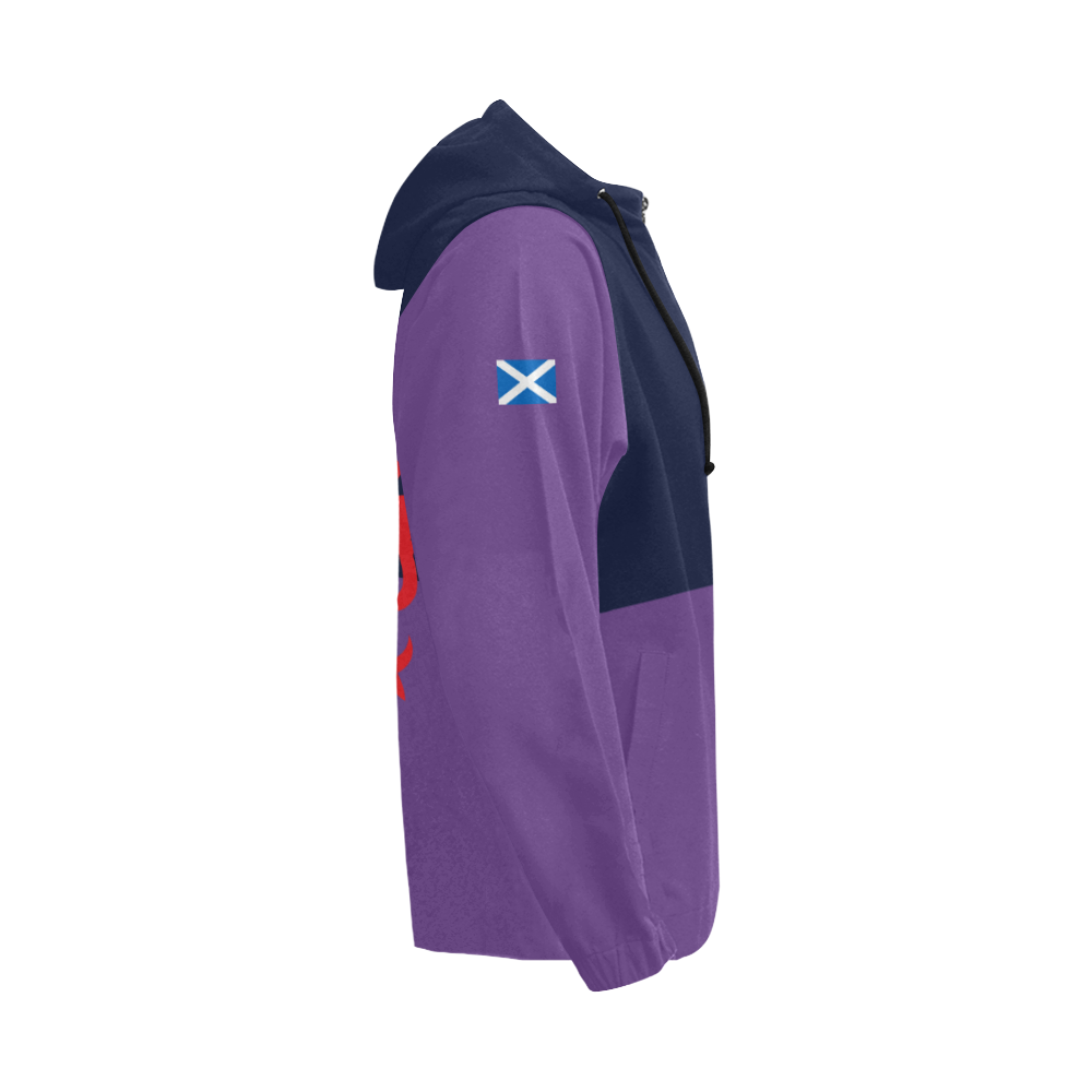 Scotland Lion Hoodie Flag Zip - Up - Vibe Hoodie Shop