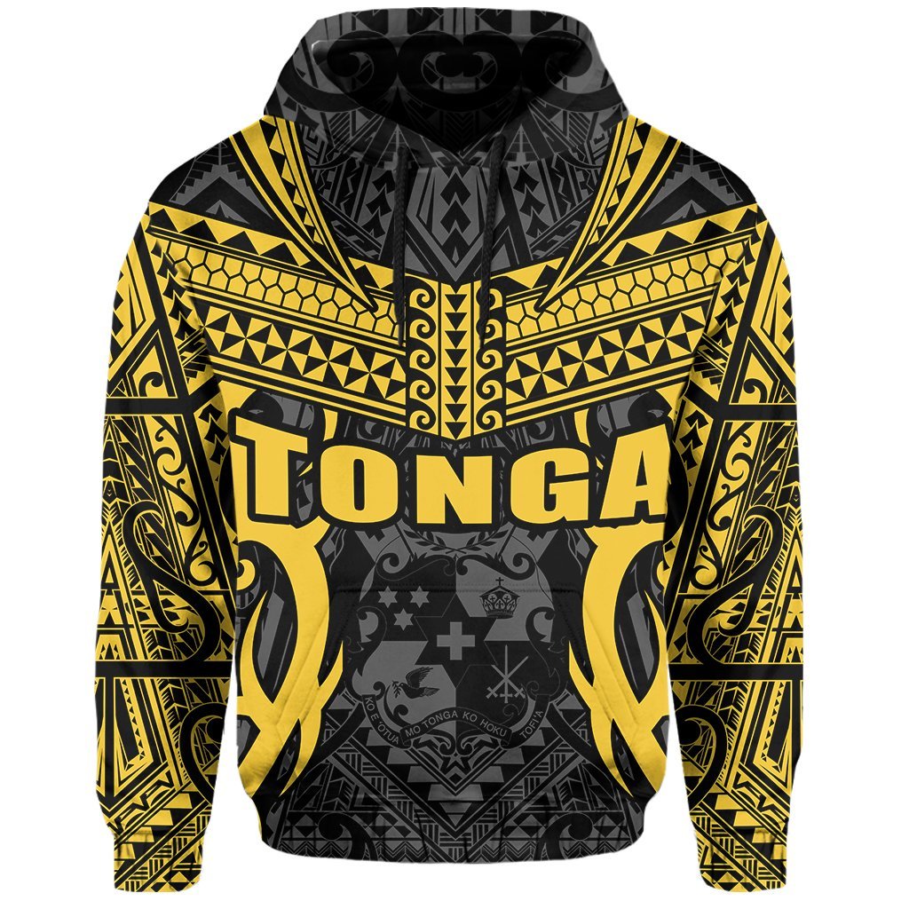 Tonga Hoodie - Kingdom Of Tonga Pullover Black Gold - Vibe Hoodie Shop