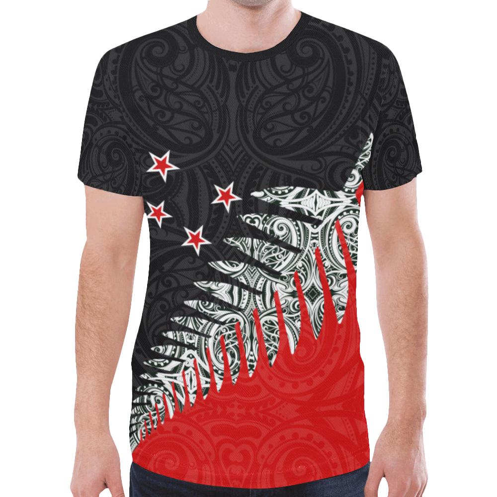 New Zealand Shirt, Maori Silver Fern T shirts - Vibe Hoodie Shop