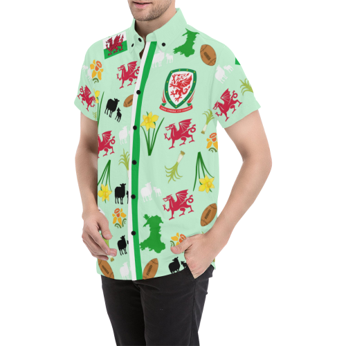 Wales Symbols Sleeve Shirt - Vibe Hoodie Shop