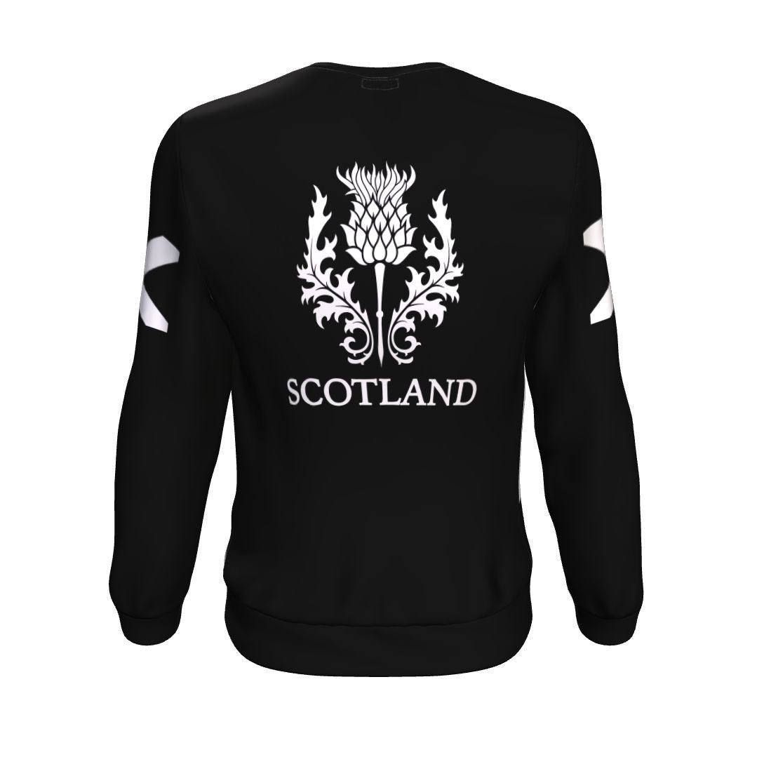 Scotland Sweatshirt Scottish Flag And Lion (Black) - Vibe Hoodie Shop