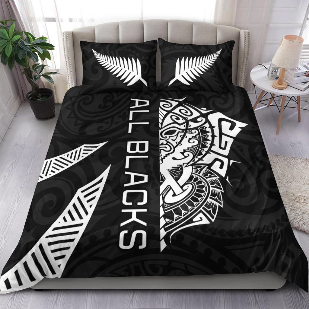 New Zealand Rugby Bedding Set Haka mix Ta Moko - Vibe Hoodie Shop