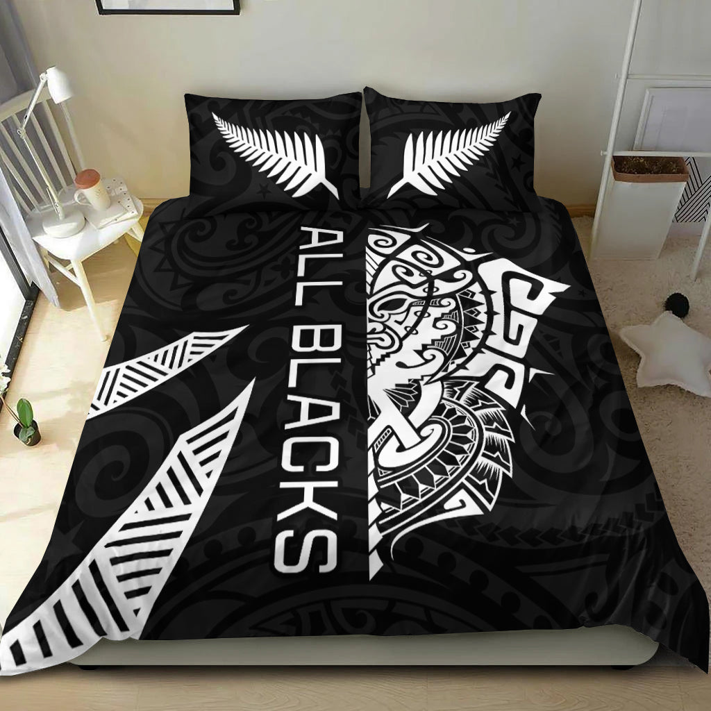 New Zealand Rugby Bedding Set Haka mix Ta Moko - Vibe Hoodie Shop