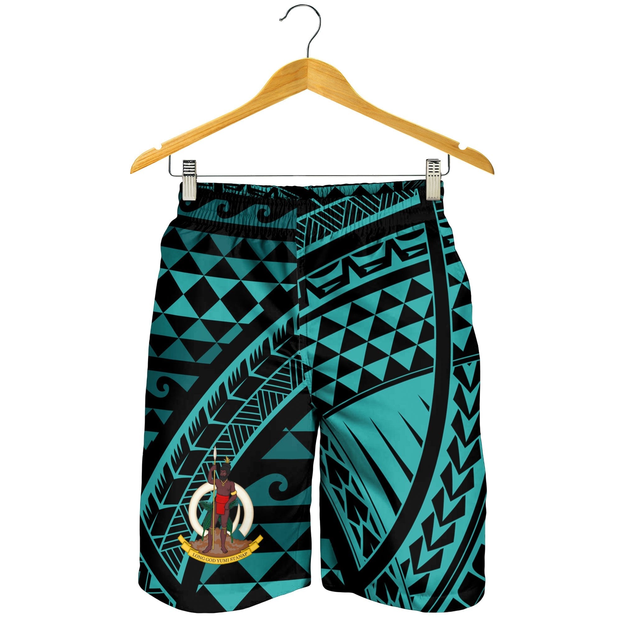 Vanuatu Men's Short - Tribal Seamless Pattern - Vibe Hoodie Shop