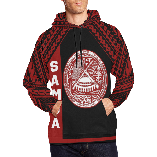 Seal Of American Samoa All Over Hoodie - Vibe Hoodie Shop