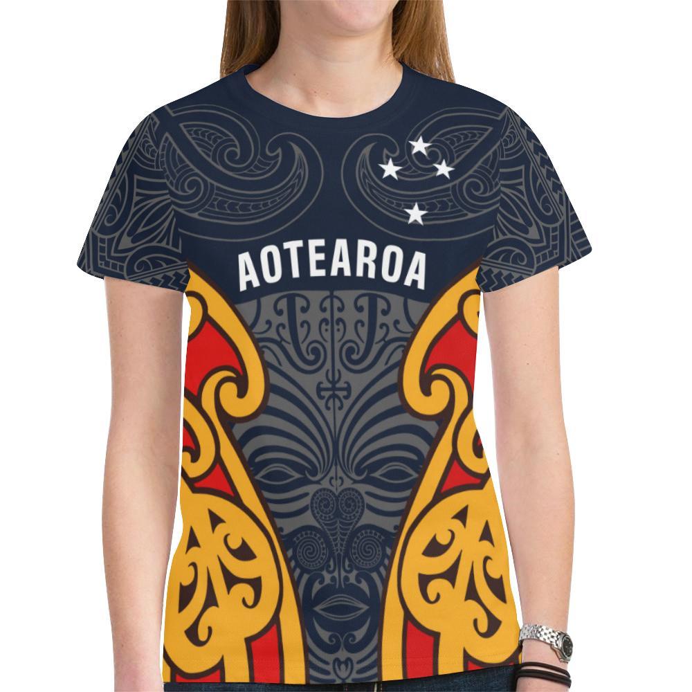 New Zealand Rugby Shirt, Aotearoa Maori Moko T shirt - Vibe Hoodie Shop