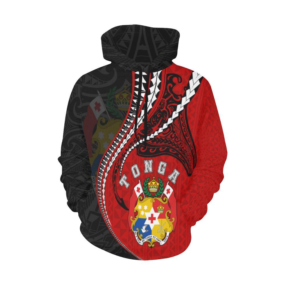 Tonga Hoodie Kanaloa Tatau Gen To (Black) - Vibe Hoodie Shop