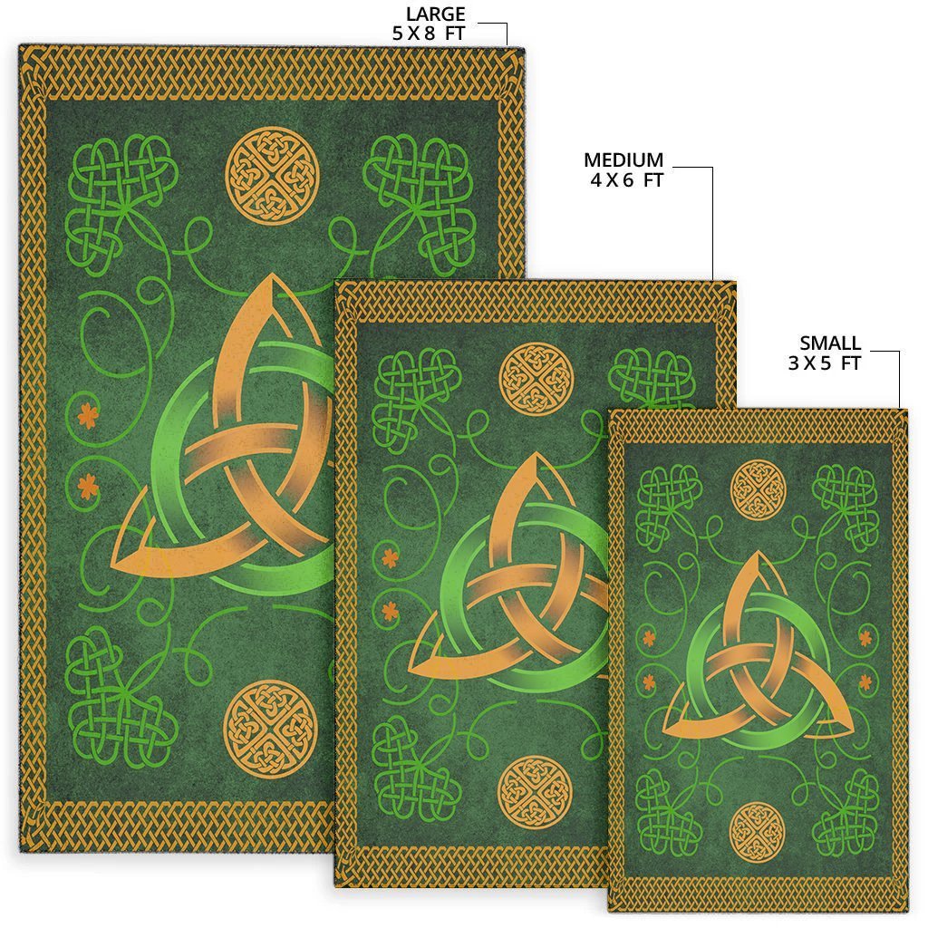 Celtic Area Rug - Celtic Triquetra Knot - Vibe Hoodie Shop