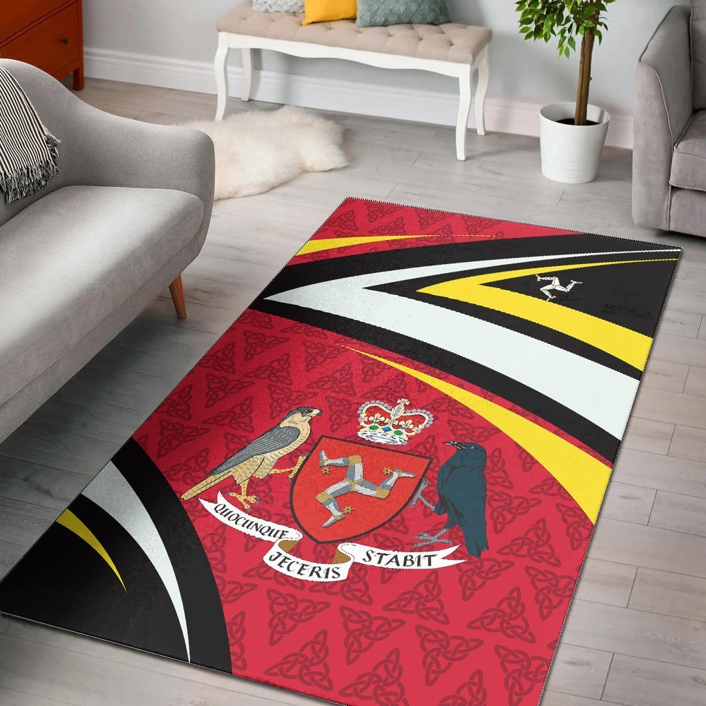 Isle Of Man Celtic Area Rug - Legend of Isle Of Man - Vibe Hoodie Shop