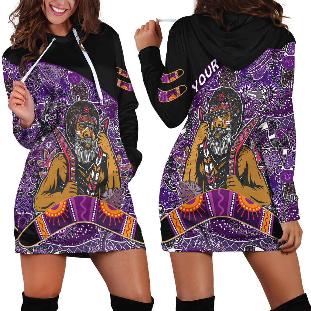 (Custom Personalised) Australian Boomerang Hoodie Dress Indigenous Australia Graceful - Vibe Hoodie Shop