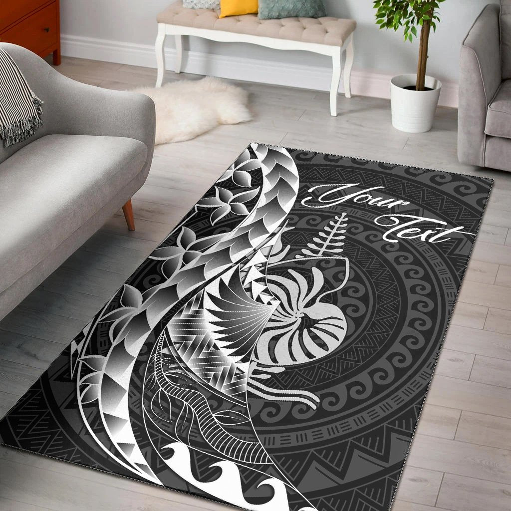 New Caledonia Area Rug - Custom Personalised Polynesian Pattern Style - Vibe Hoodie Shop