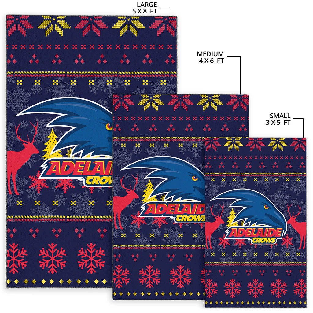 Adelaide Crows Area Rug - Christmas Ugly Style - - Vibe Hoodie Shop