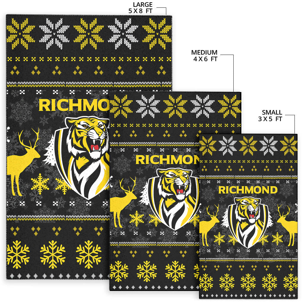 Richmond Football Club Area Rug - Christmas Ugly Style - - Vibe Hoodie Shop