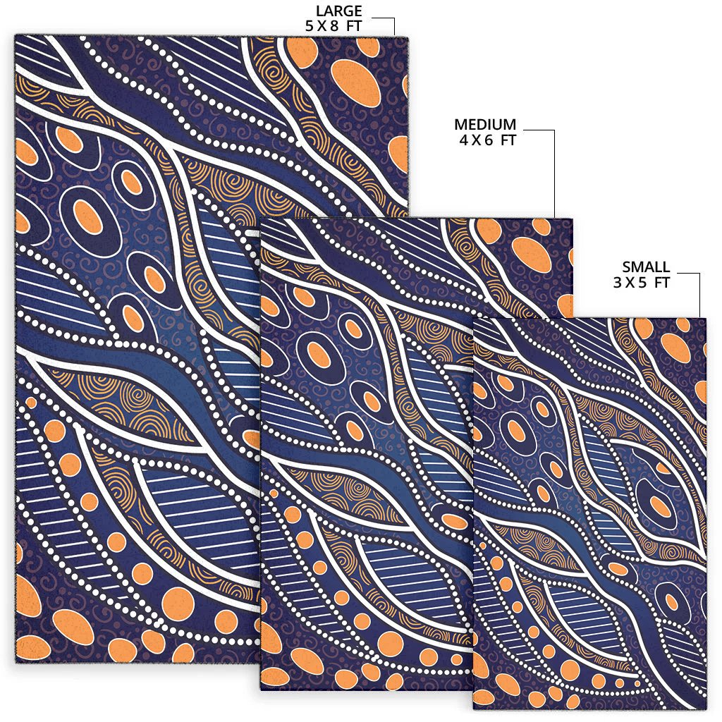 Area Rug - Aboriginal Pattern ver15 - Vibe Hoodie Shop