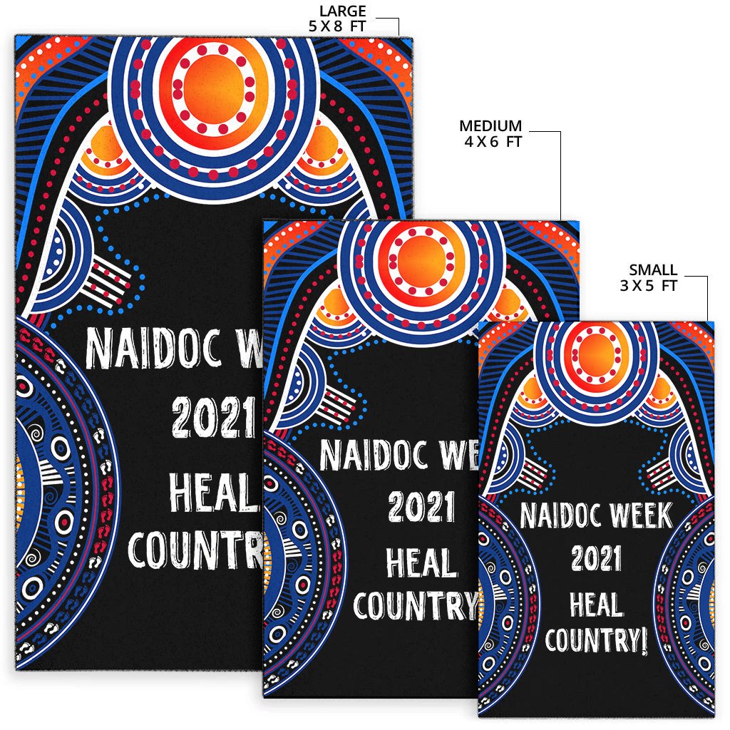 Australia NAIDOC Week 2021 Area Rug, Heal Country - Vibe Hoodie Shop