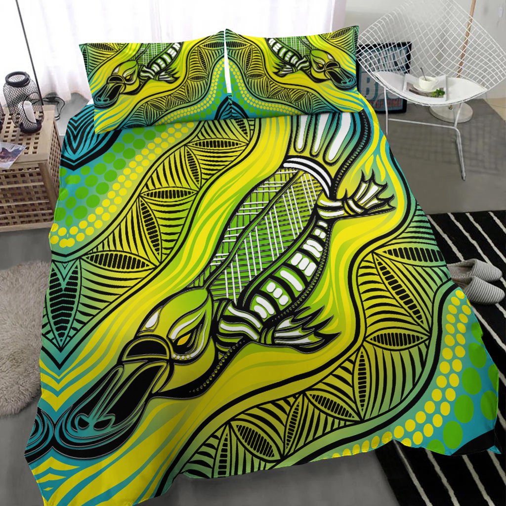 Bedding Set - Aboriginal Platypus - Vibe Hoodie Shop