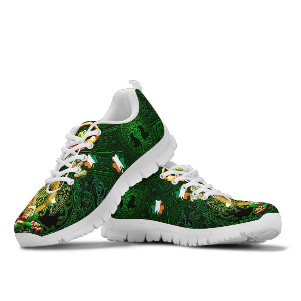 Irish Leprechaun St. Patrick's Day 2021 Sneakers - Ireland's Trickster Fairies - Vibe Hoodie Shop