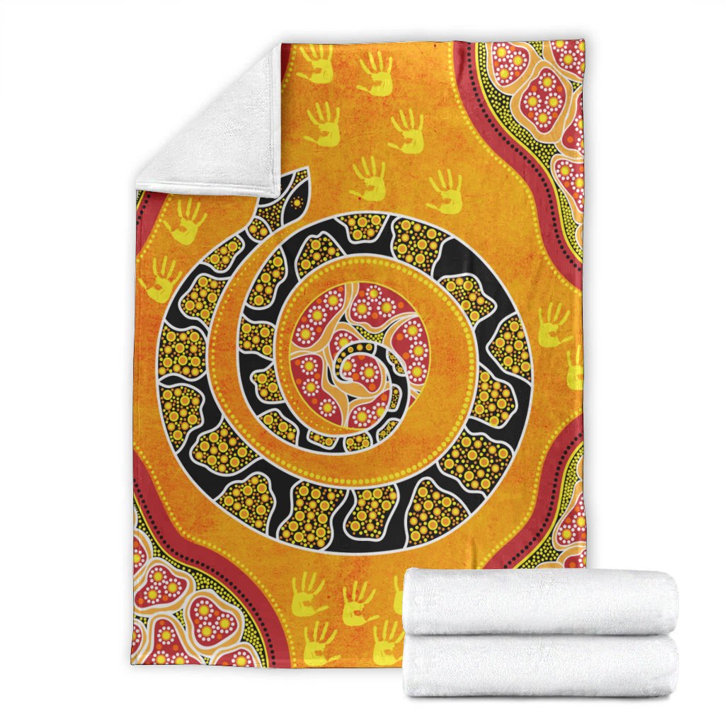 Blanket - Aboriginal Unique Style Snake Orange Color 2021 - Vibe Hoodie Shop