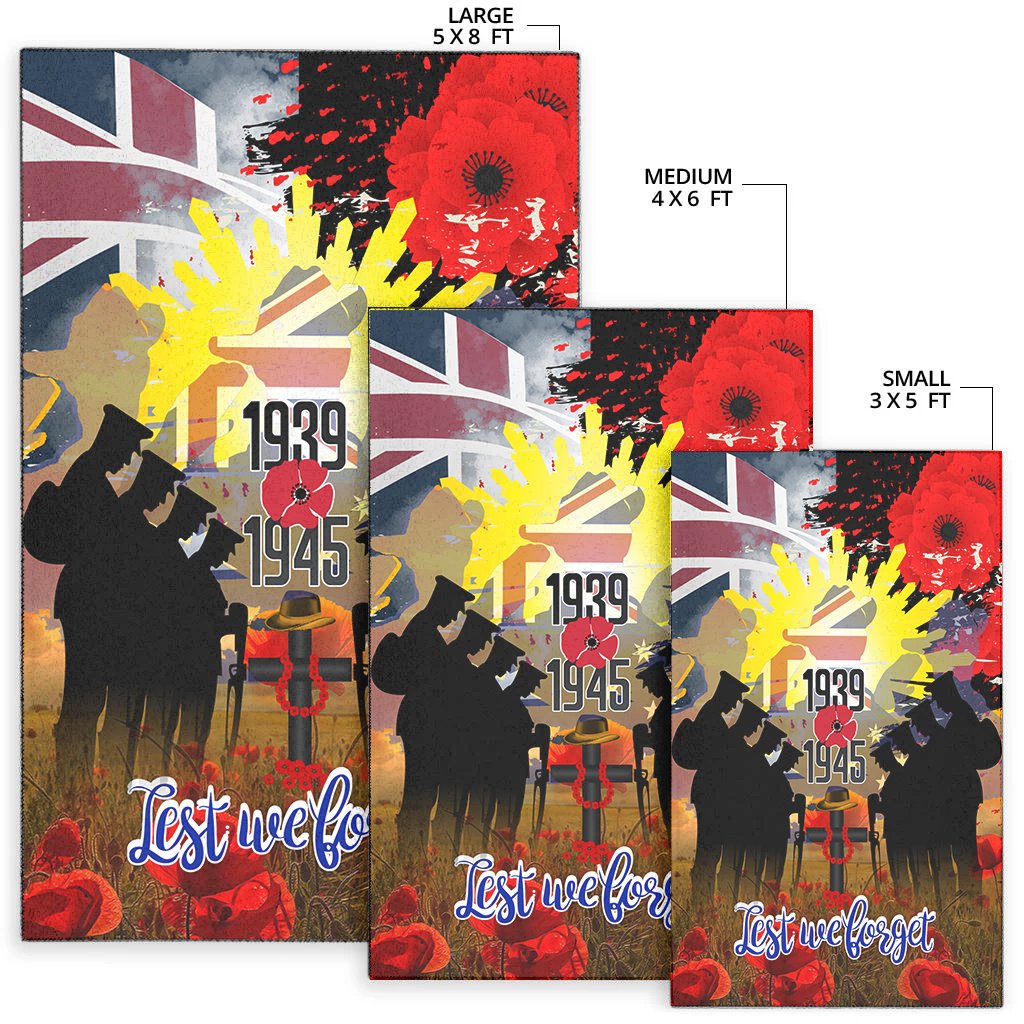 Rugs - ANZAC Day 2021 World War II Commemoration 1939 - 1945 - Vibe Hoodie Shop