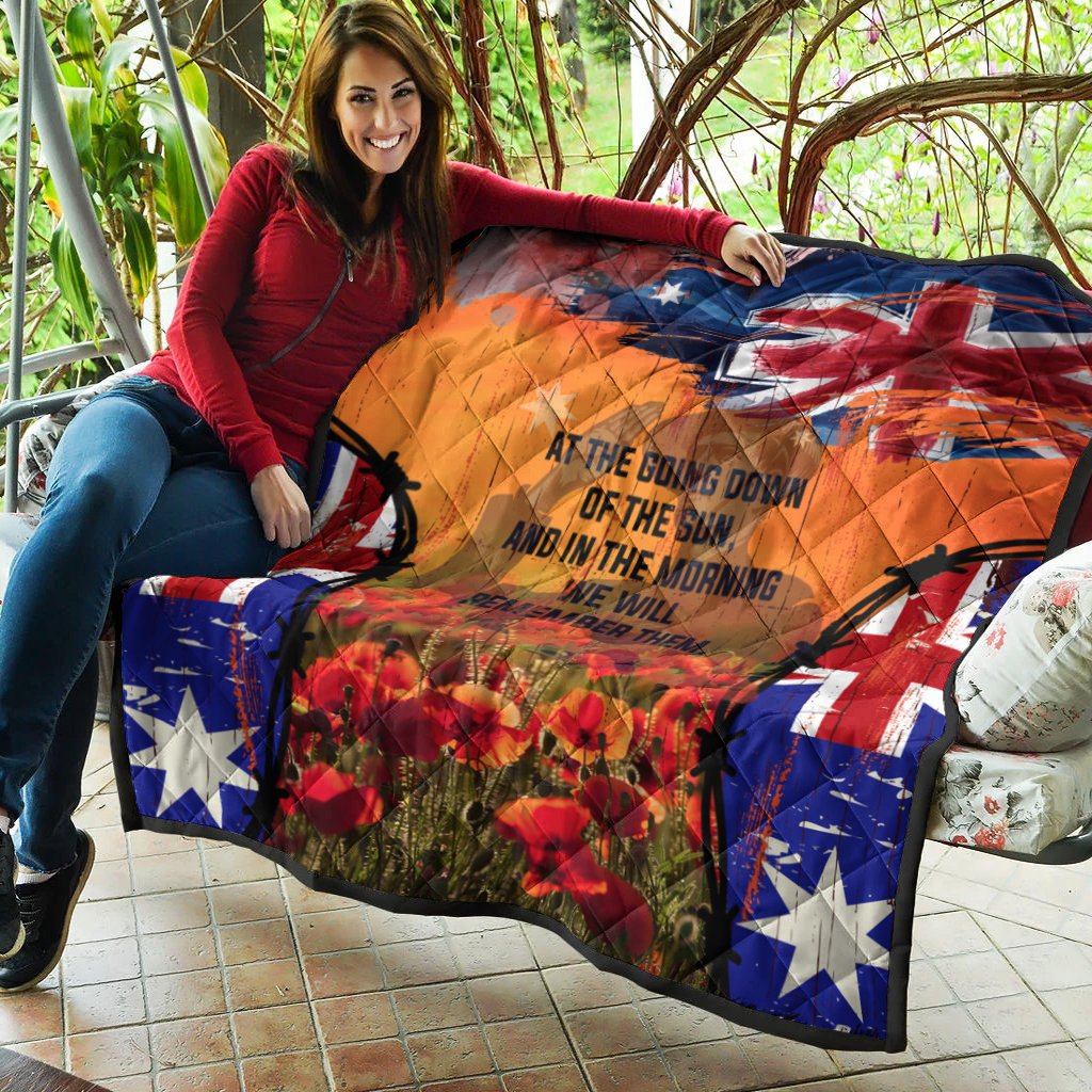 Australia ANZAC Day 2021 Premium Quilt - ANZAC Day Commemoration - Vibe Hoodie Shop