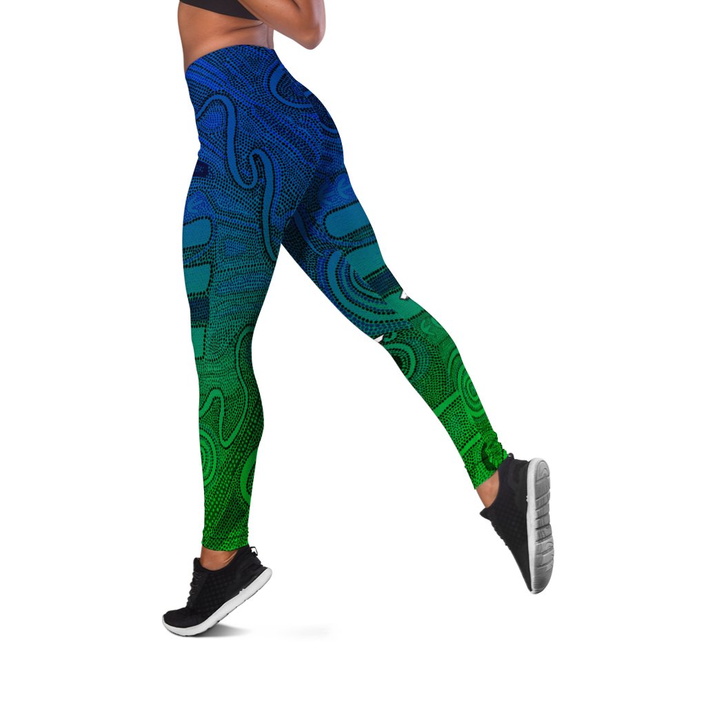 Torres Strait Islanders Leggings - Dhari Mask - Vibe Hoodie Shop