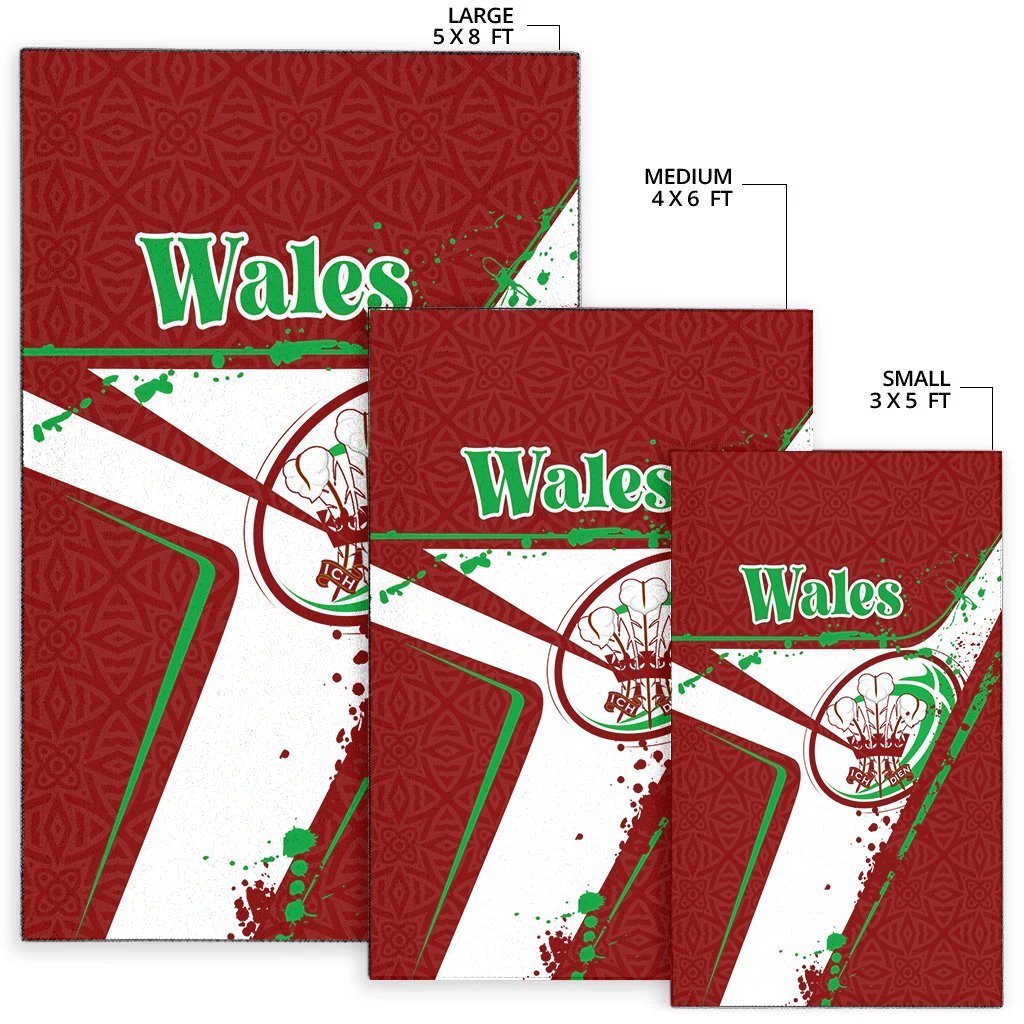 Wales Rugby Area Rug - Welsh Rugby - Vibe Hoodie Shop