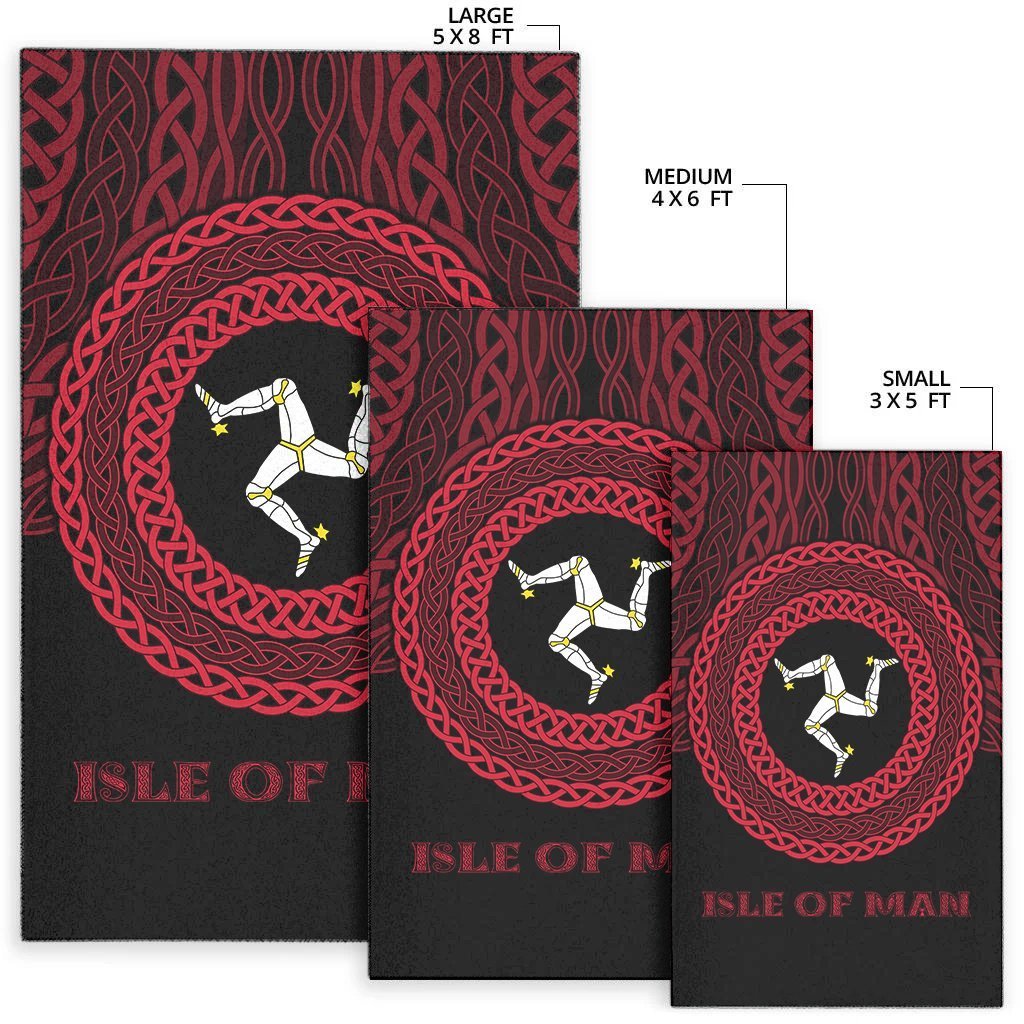 Isle of Man Celtic Area Rug - Legend of Isle of Man - Vibe Hoodie Shop